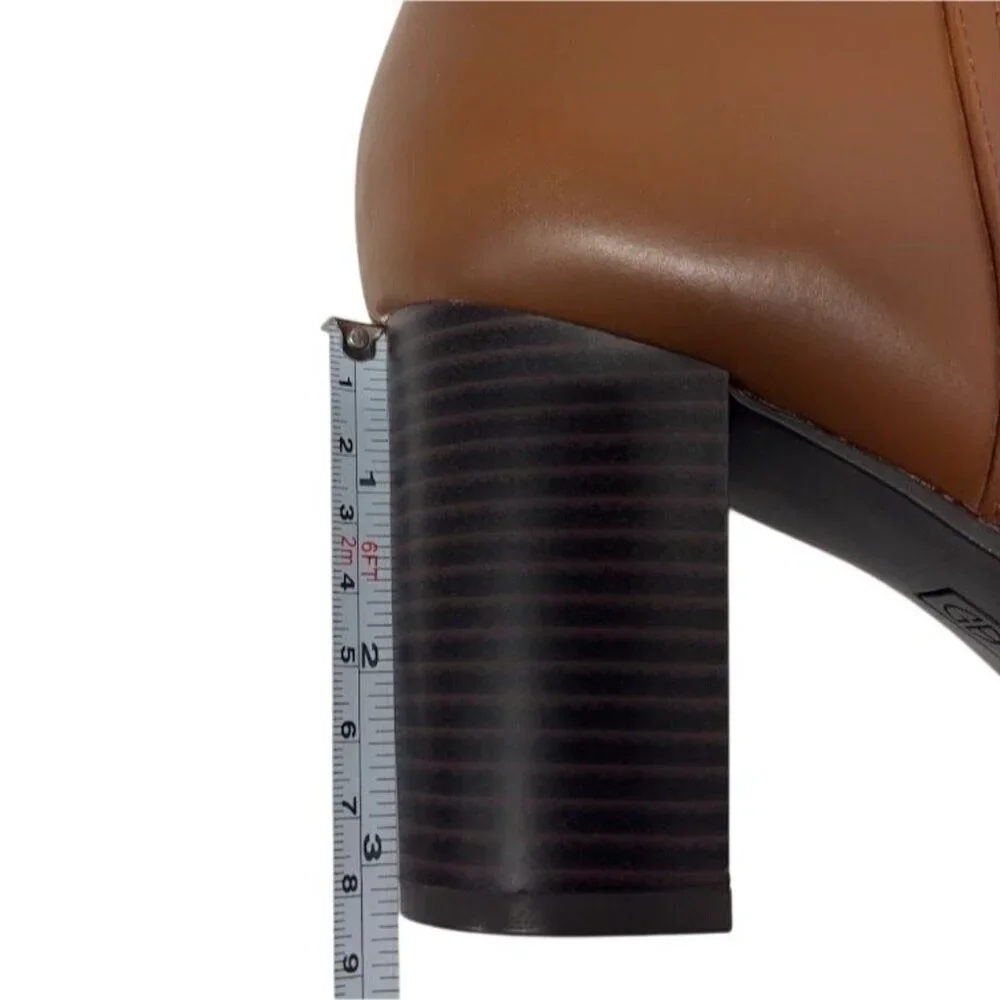 GIANI BERNINI / Lennoxxp / Leather / Tall / Knee-High / Boots / Conac / Size 10M